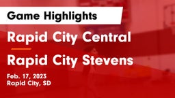 Rapid City Central  vs Rapid City Stevens  Game Highlights - Feb. 17, 2023