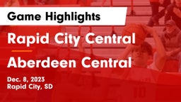 Rapid City Central  vs Aberdeen Central  Game Highlights - Dec. 8, 2023