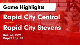 Rapid City Central  vs Rapid City Stevens  Game Highlights - Dec. 30, 2023