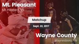 Matchup: Mt. Pleasant High vs. Wayne County  2017