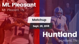 Matchup: Mt. Pleasant High vs. Huntland  2018