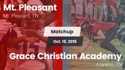 Matchup: Mt. Pleasant High vs. Grace Christian Academy 2018