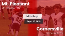 Matchup: Mt. Pleasant High vs. Cornersville  2019