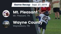 Recap: Mt. Pleasant  vs. Wayne County  2019