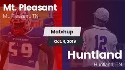 Matchup: Mt. Pleasant High vs. Huntland  2019