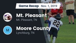 Recap: Mt. Pleasant  vs. Moore County  2019