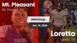 Matchup: Mt. Pleasant High vs. Loretto  2020