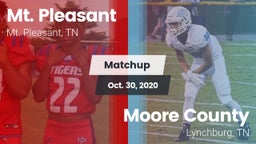 Matchup: Mt. Pleasant High vs. Moore County  2020