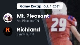 Recap: Mt. Pleasant  vs. Richland  2021