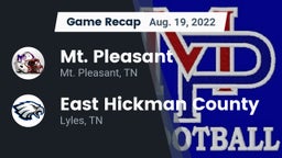 Recap: Mt. Pleasant  vs. East Hickman County  2022
