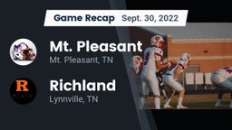 Recap: Mt. Pleasant  vs. Richland  2022