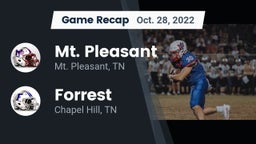 Recap: Mt. Pleasant  vs. Forrest  2022