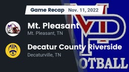Recap: Mt. Pleasant  vs. Decatur County Riverside  2022