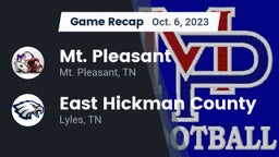 Recap: Mt. Pleasant  vs. East Hickman County  2023