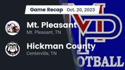 Recap: Mt. Pleasant  vs. Hickman County  2023