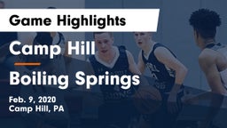 Camp Hill  vs Boiling Springs  Game Highlights - Feb. 9, 2020