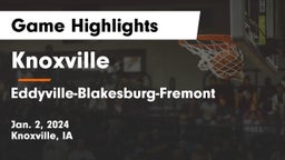Knoxville  vs Eddyville-Blakesburg-Fremont Game Highlights - Jan. 2, 2024