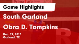 South Garland  vs Obra D. Tompkins  Game Highlights - Dec. 29, 2017