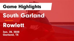 South Garland  vs Rowlett  Game Highlights - Jan. 28, 2020