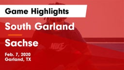 South Garland  vs Sachse  Game Highlights - Feb. 7, 2020