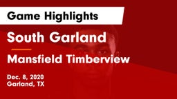 South Garland  vs Mansfield Timberview  Game Highlights - Dec. 8, 2020