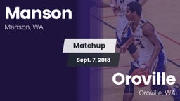 Matchup: Manson  vs. Oroville  2018