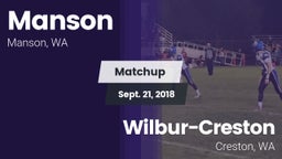 Matchup: Manson  vs. Wilbur-Creston  2018