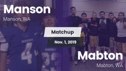 Matchup: Manson  vs. Mabton  2019
