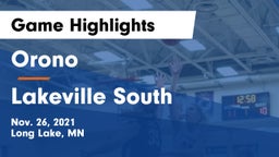 Orono  vs Lakeville South  Game Highlights - Nov. 26, 2021
