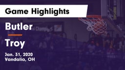 Butler  vs Troy  Game Highlights - Jan. 31, 2020