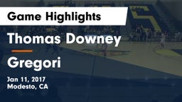 Thomas Downey  vs Gregori  Game Highlights - Jan 11, 2017