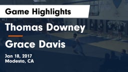 Thomas Downey  vs Grace Davis  Game Highlights - Jan 18, 2017