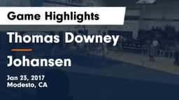 Thomas Downey  vs Johansen Game Highlights - Jan 23, 2017