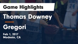 Thomas Downey  vs Gregori  Game Highlights - Feb 1, 2017