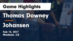 Thomas Downey  vs Johansen Game Highlights - Feb 14, 2017