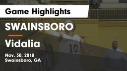 SWAINSBORO  vs Vidalia  Game Highlights - Nov. 30, 2018