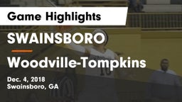 SWAINSBORO  vs Woodville-Tompkins  Game Highlights - Dec. 4, 2018