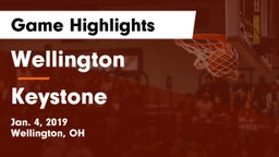 Wellington  vs Keystone  Game Highlights - Jan. 4, 2019