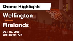 Wellington  vs Firelands  Game Highlights - Dec. 22, 2022