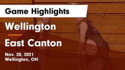 Wellington  vs East Canton  Game Highlights - Nov. 20, 2021