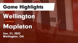 Wellington  vs Mapleton  Game Highlights - Jan. 31, 2022