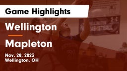 Wellington  vs Mapleton  Game Highlights - Nov. 28, 2023