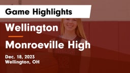 Wellington  vs Monroeville High Game Highlights - Dec. 18, 2023