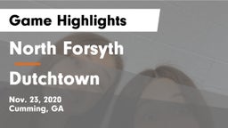 North Forsyth  vs Dutchtown  Game Highlights - Nov. 23, 2020