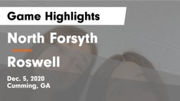 North Forsyth  vs Roswell  Game Highlights - Dec. 5, 2020