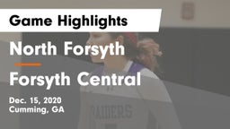 North Forsyth  vs Forsyth Central  Game Highlights - Dec. 15, 2020