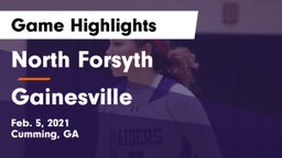 North Forsyth  vs Gainesville  Game Highlights - Feb. 5, 2021