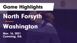 North Forsyth  vs Washington  Game Highlights - Nov. 16, 2021