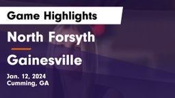 North Forsyth  vs Gainesville  Game Highlights - Jan. 12, 2024