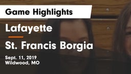 Lafayette  vs St. Francis Borgia  Game Highlights - Sept. 11, 2019